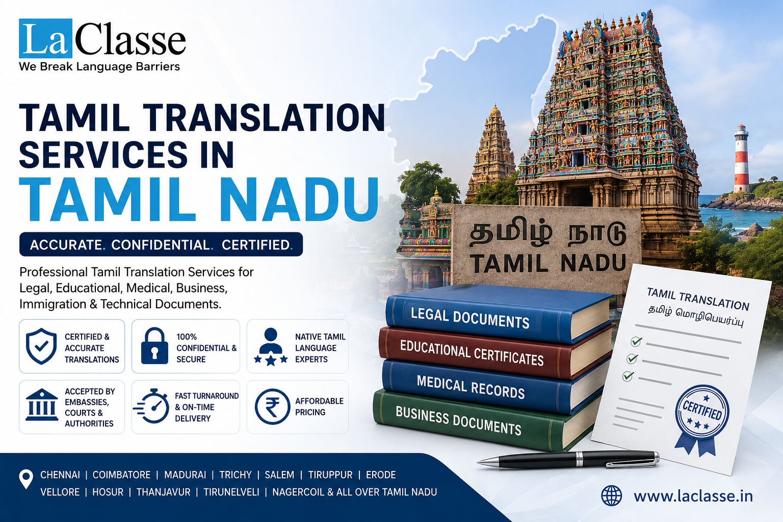 Tamil Translation Services in Tamil Nadu: Complete Guide for Legal, Educational, Business & Personal Documents